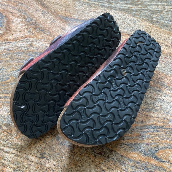 Practically new condition Papillio Birk sandals. EU41, plaid wool upper - Picture 5 of 6